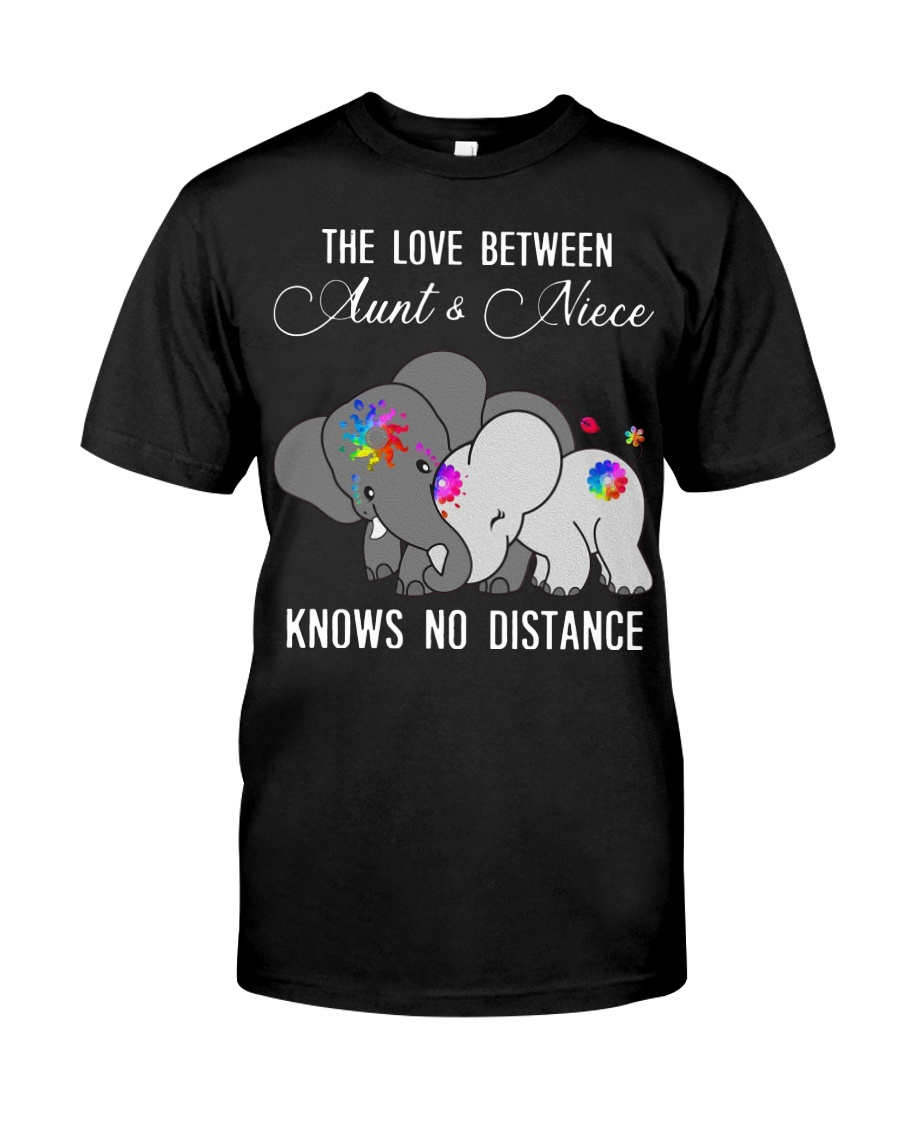 Elephants The love between Aunt and Niece shirt Classic T-Shirt