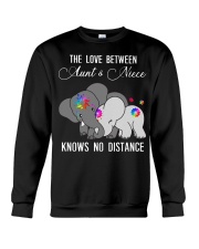 Elephants The love between Aunt and Niece shirt Crewneck Sweatshirt thumbnail