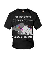 Elephants The love between Aunt and Niece shirt Youth T-Shirt thumbnail
