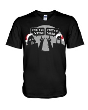 Party On Wayne Party On Darth Christmas shirt V-Neck T-Shirt thumbnail
