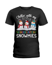 Chillin' with my Kindergarten snowmies shirt Ladies T-Shirt thumbnail