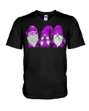 Hanging With Purple Gnomies Sweatshirt V-Neck T-Shirt thumbnail