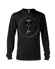 Skull silent I hate People shirt Long Sleeve Tee thumbnail