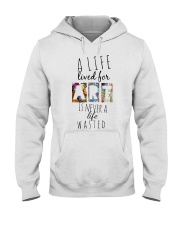 Life is an art Hooded Sweatshirt front