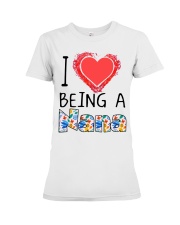 I Love Being A Nana Premium Fit Ladies Tee thumbnail