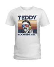 US Beer Teddy Boozedevelt Ladies T-Shirt thumbnail