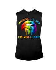 When Hate Is Loud - Love Must Be Louder Sleeveless Tee thumbnail