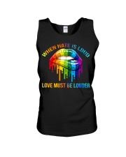 When Hate Is Loud - Love Must Be Louder Unisex Tank thumbnail
