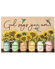 God says you are 17x11 Poster front