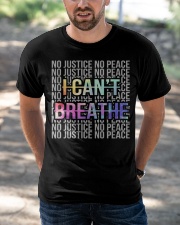 I Can't Breathe - No Justice No Peace Classic T-Shirt apparel-classic-tshirt-lifestyle-front-50