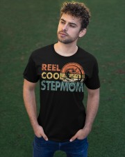 Funny Retro Reel Cool Stepmom Fishing Mothers Day Classic T-Shirt apparel-classic-tshirt-lifestyle-front-43