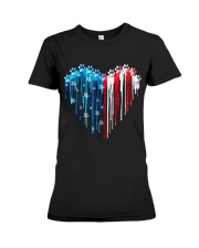 Dog 4th July Premium Fit Ladies Tee tile