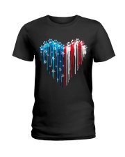 Dog 4th July Ladies T-Shirt tile