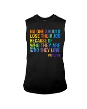 No one should lose their job Sleeveless Tee tile