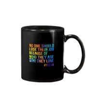 No one should lose their job Mug tile