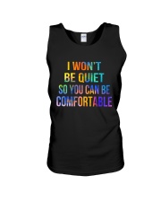 I Won't Be Quiet So You Can Be Comfortable Unisex Tank thumbnail