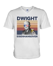 US Beer Dwight Eisenhangover V-Neck T-Shirt thumbnail