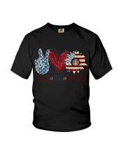 Peace Love America Youth T-Shirt thumbnail