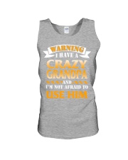 Crazy Grandpa Unisex Tank front