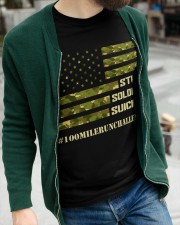 100 MILE CHALLENGE STOP SOLDIER SUICIDE Classic T-Shirt apparel-classic-tshirt-lifestyle-front-109