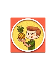 PINEAPPLE COASTER Square Magnet thumbnail