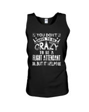 Crazy to be a Flight Attendant T shirts Unisex Tank thumbnail