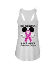 Be strong Keep faith - Breast cancer Awareness Ladies Flowy Tank tile