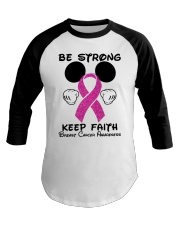 Be strong Keep faith - Breast cancer Awareness Baseball Tee tile