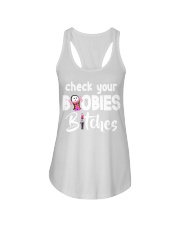 Check your boobies - Breast cancer Awareness Ladies Flowy Tank tile