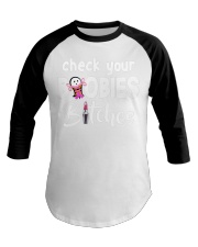Check your boobies - Breast cancer Awareness Baseball Tee tile