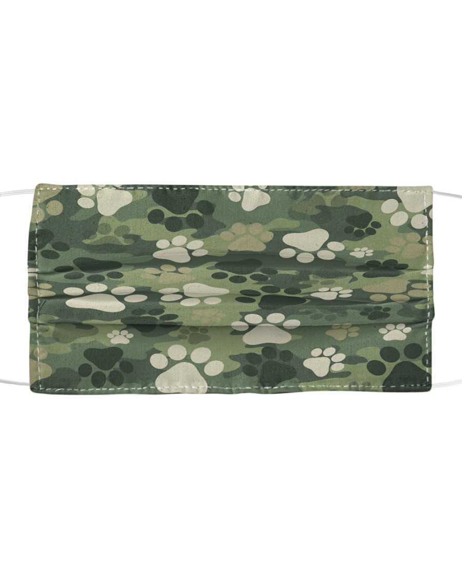 Cute camouflage feet Cloth face mask