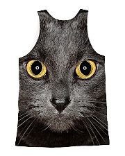 Cute Black Cat All-over Unisex Tank back