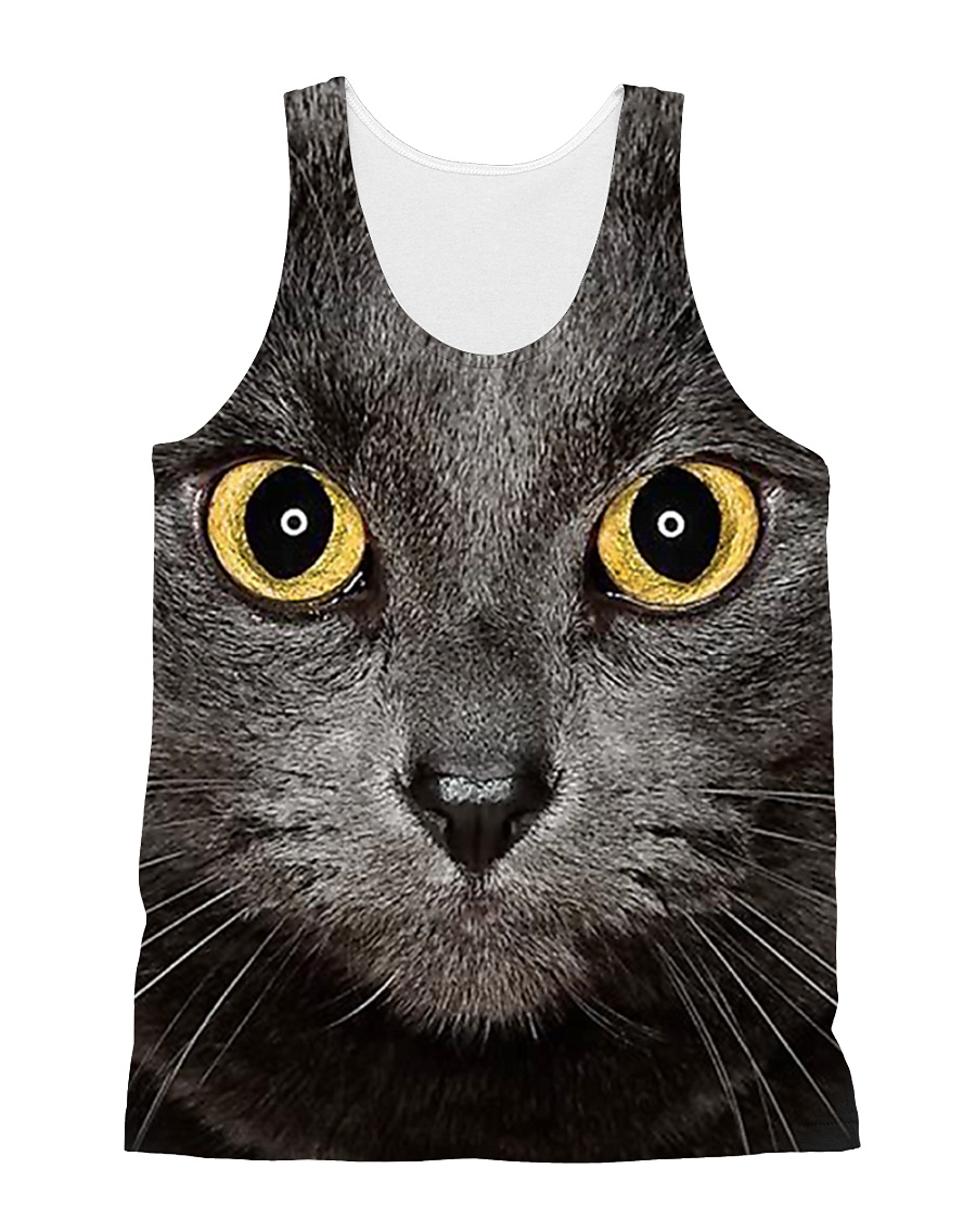 Cute Black Cat All-over Unisex Tank