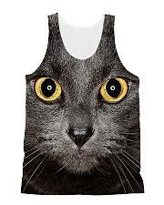 Cute Black Cat All-over Unisex Tank front