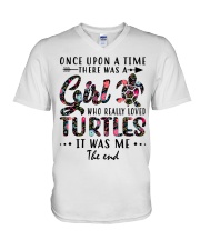 Turtles Lover - Once upon a time V-Neck T-Shirt tile