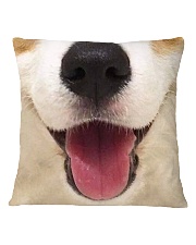 Cute Smiling Corgi Square Pillowcase thumbnail