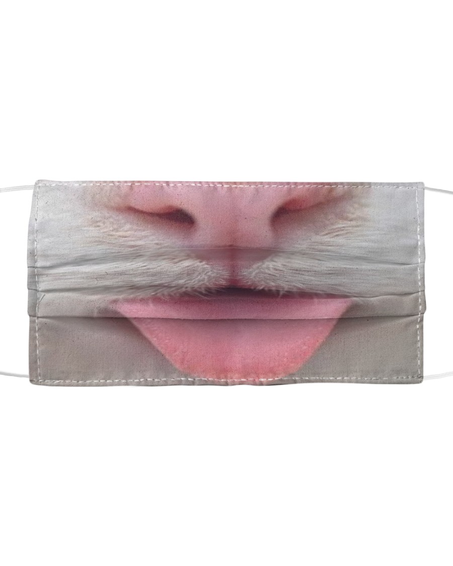 Cute Cat Stuck out tongue Cloth face mask