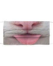 Cute Cat Stuck out tongue Cloth face mask front