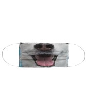Cute Smiling Husky Cloth face mask aos-face-mask-coverlet-lifestyle-front-01
