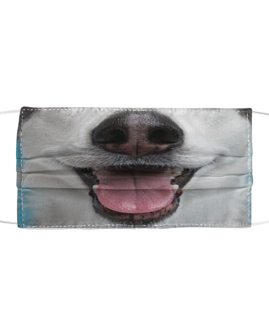 Cute Smiling Husky Cloth face mask