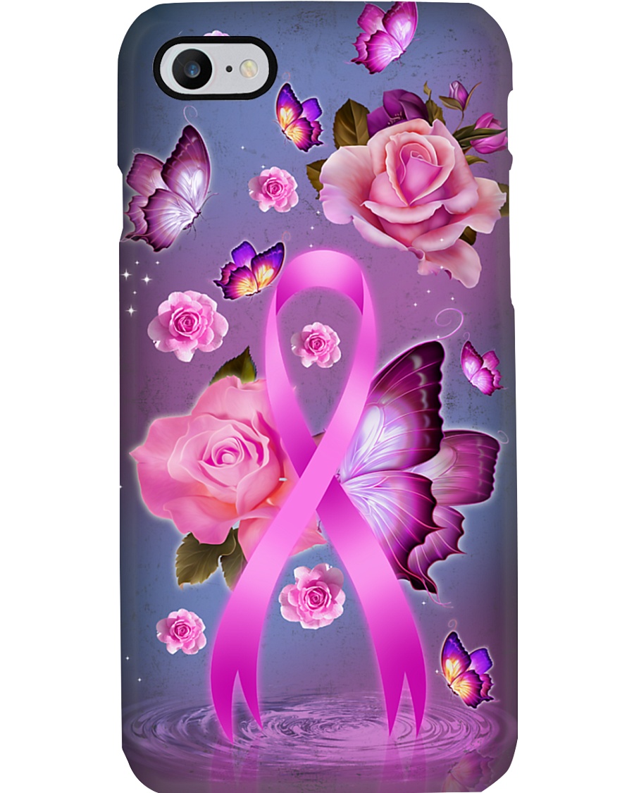 Breast cancer Awareness - Buttefly and Rose Phone Case