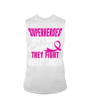 Superheroes don't wear - Breast cancer Awareness Sleeveless Tee tile