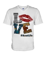 Love Aunt Life V-Neck T-Shirt tile