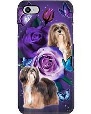 Dog - Lhasa Apso Purple Rose Phone Case i-phone-7-case