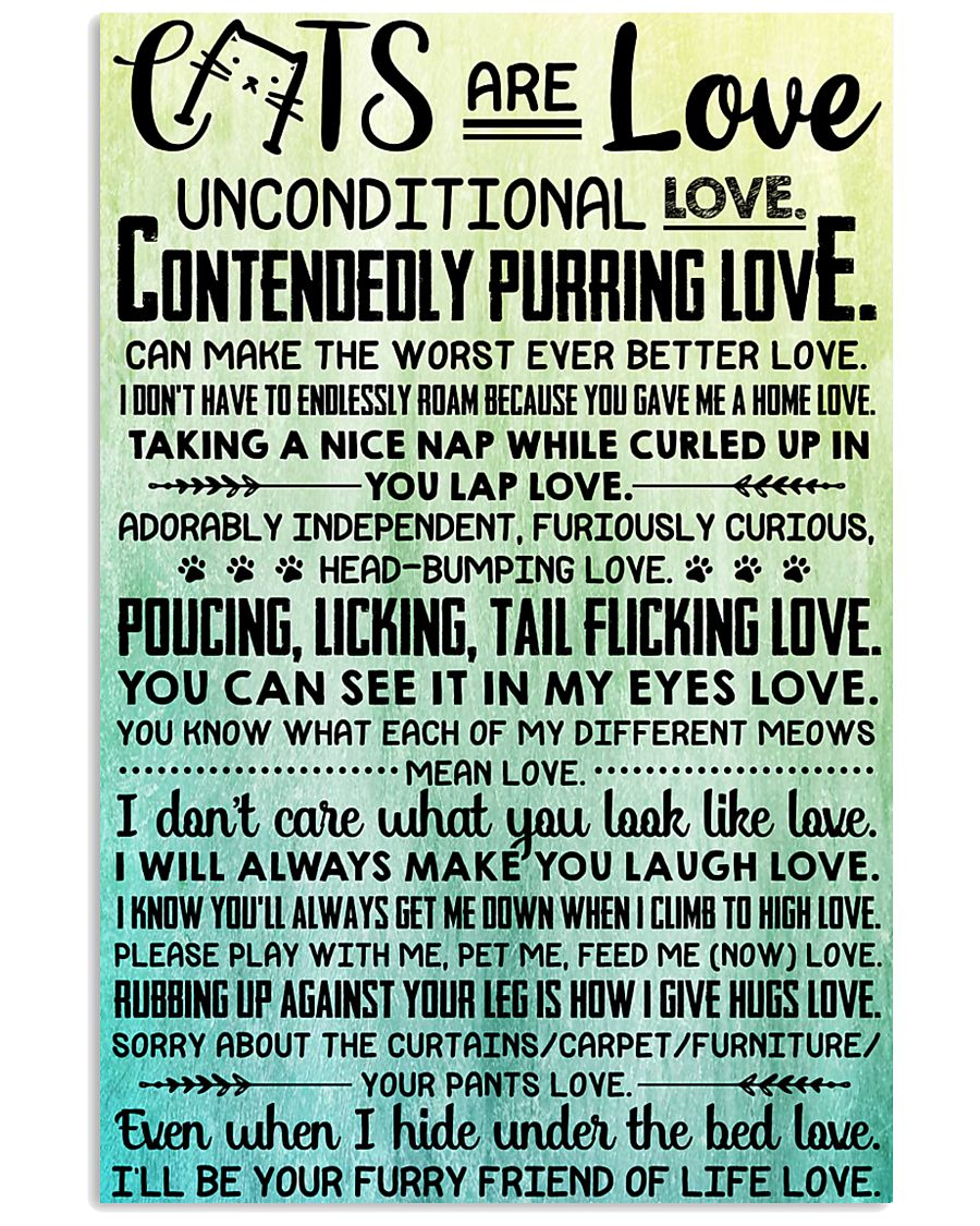 Cats are love 11x17 Poster