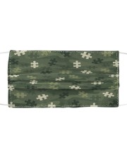 Autism Awareness - Camouflage Cloth face mask front