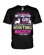 Really love Hunting V-Neck T-Shirt thumbnail