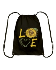 Love Fishing with sunFlower Drawstring Bag thumbnail
