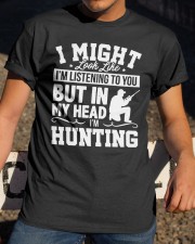 MY HEAD I'm HUNTING Classic T-Shirt apparel-classic-tshirt-lifestyle-28