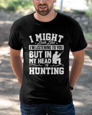 MY HEAD I'm HUNTING Classic T-Shirt apparel-classic-tshirt-lifestyle-front-50